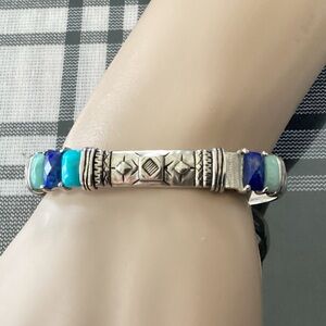Silpada 925 Silver and Blue Gemstone Bracelet